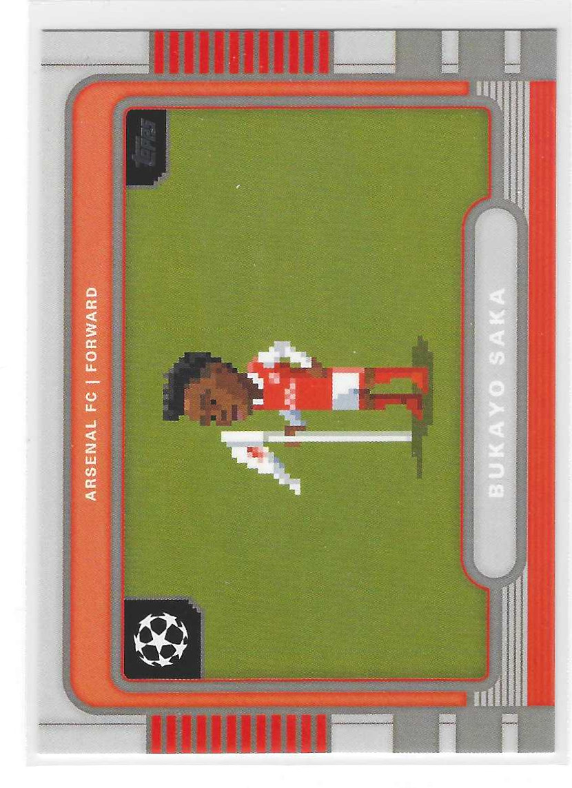 2025-26 Topps Uefa Club Competitions - Bukayo Saka - 8Bit Shots