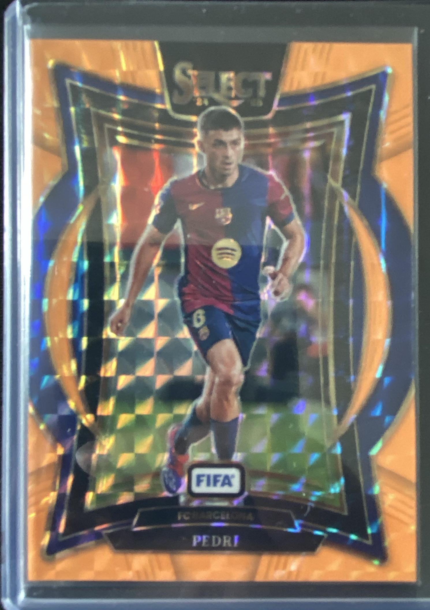2024-25 Select FIFA Pedri Orange Fluorescent Prizm /125