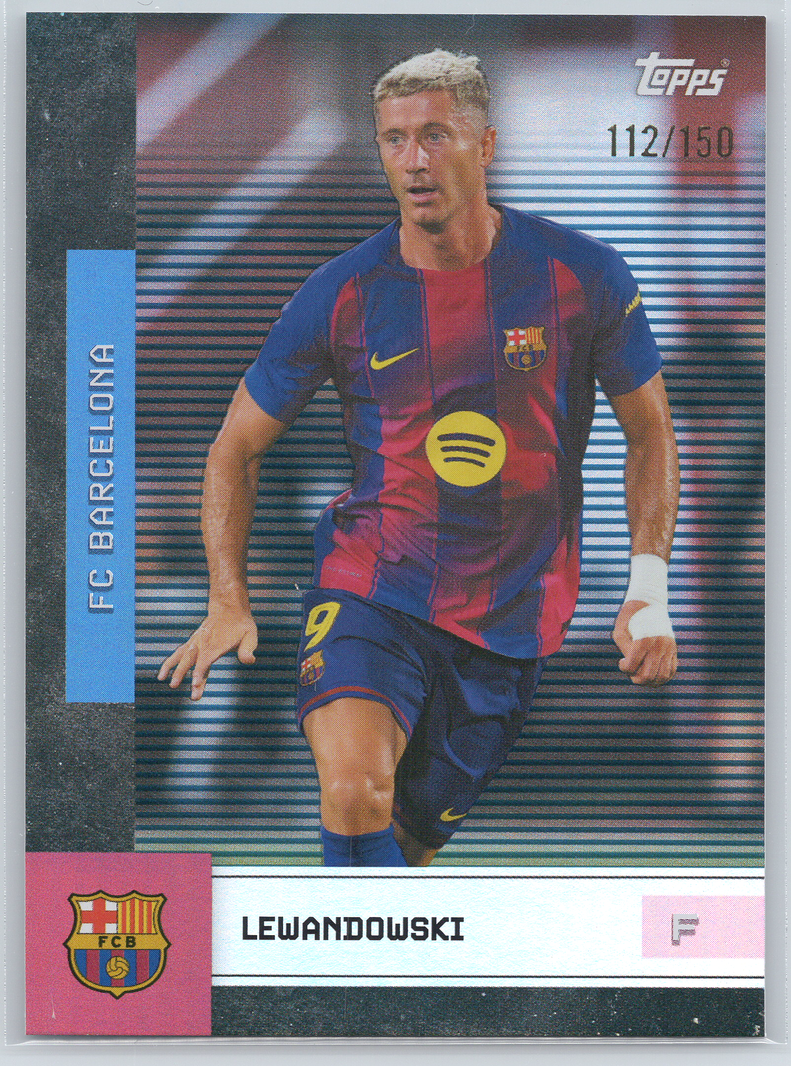 2025-26 Barcelona Team Set Robert Lewandowski Blue /150
