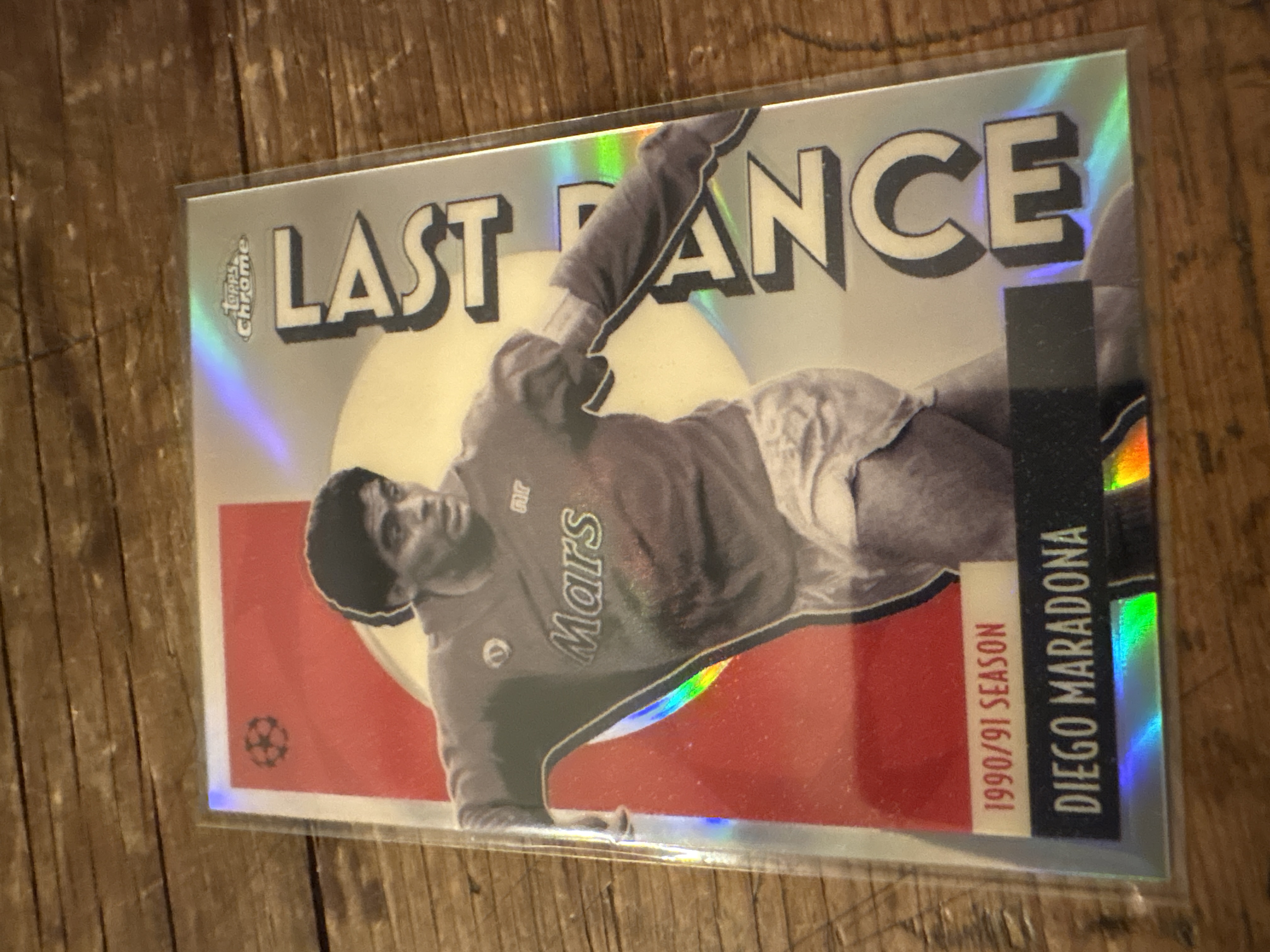 2025-26 Topps Chrome UEFA LAST DANCE REFRACTOR #LD-10 Diego Maradona