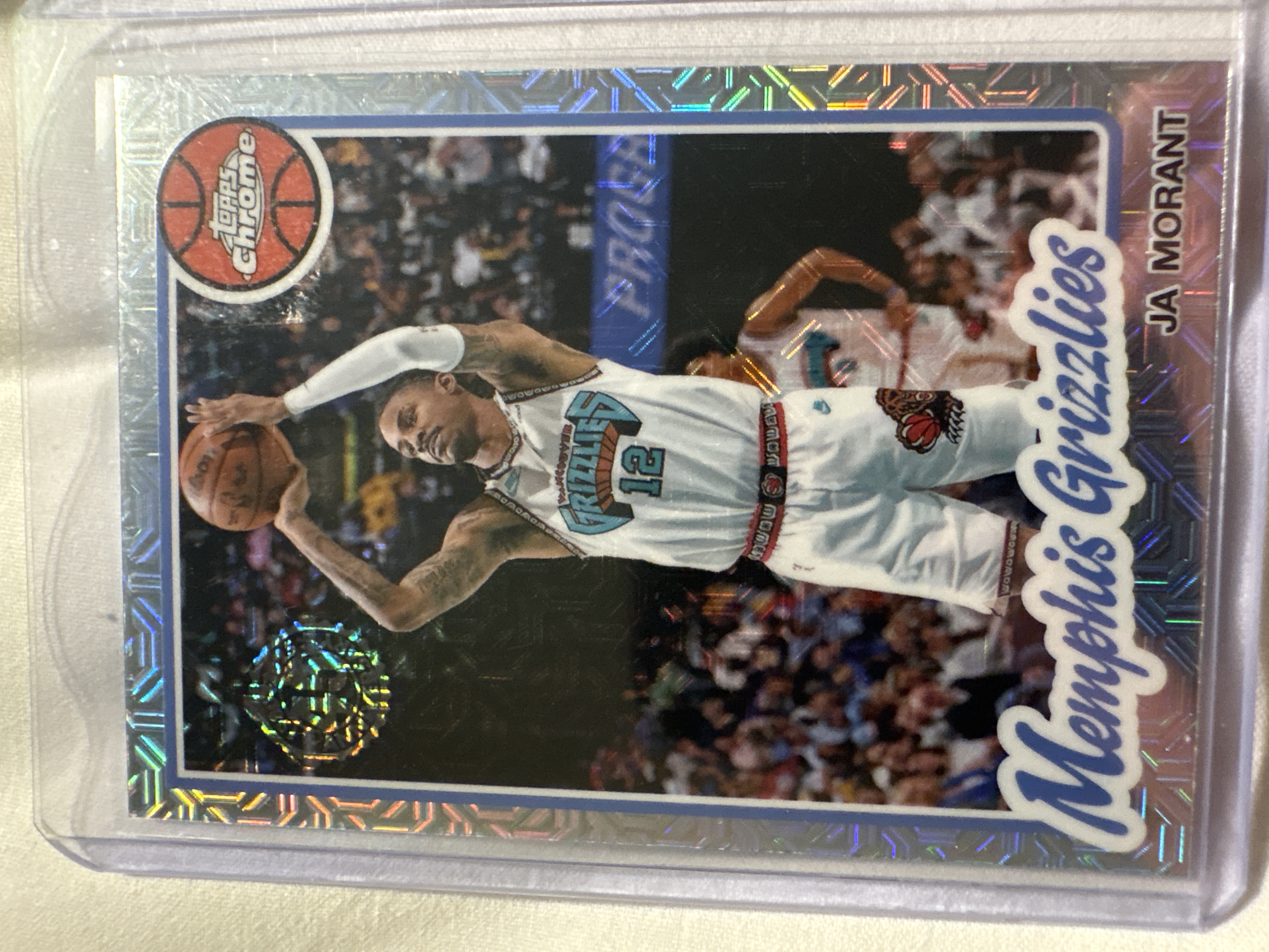 2025-26 Chrome Silver Mojo 45th Anniversary Ja Morant #TC-JMA Silver Mojo