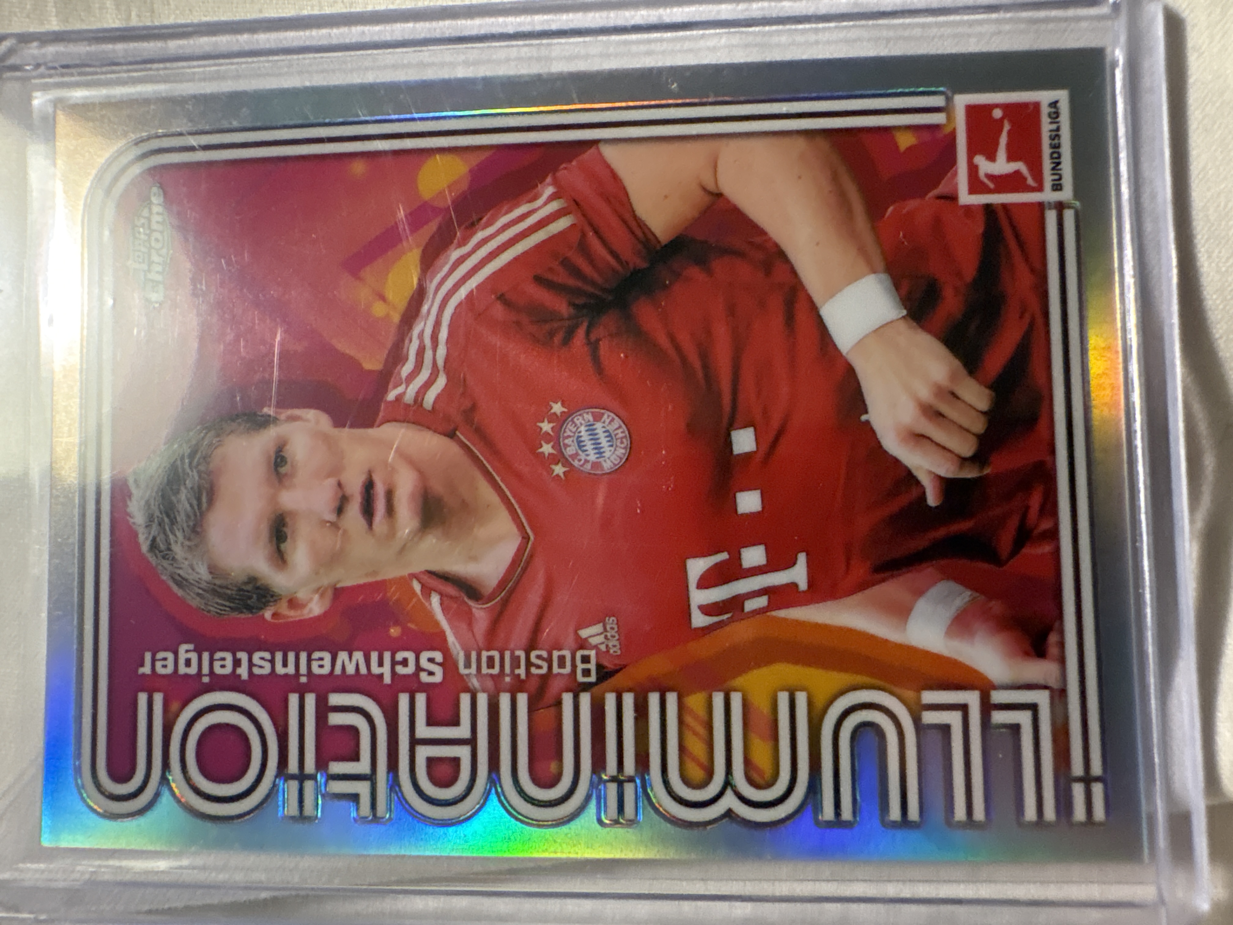 2025-26 Chrome Bundesliga Bastian Schweinsteiger #ILU-8 Illumination